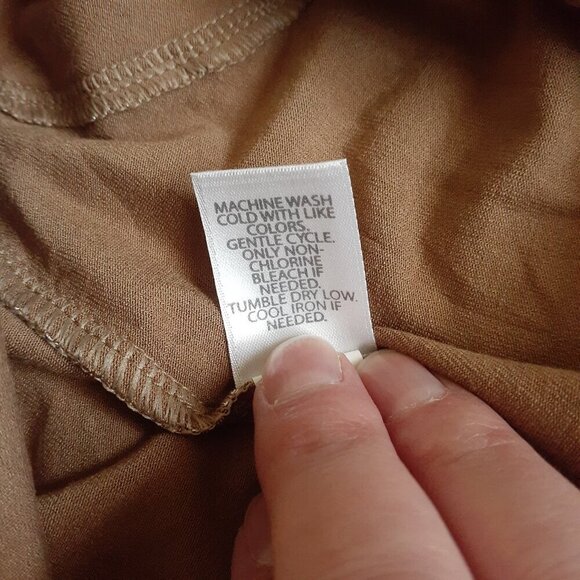 J. Jill Wearever Women's 2X Tan Leopard Print V Neck Dress - Picture 8 of 10